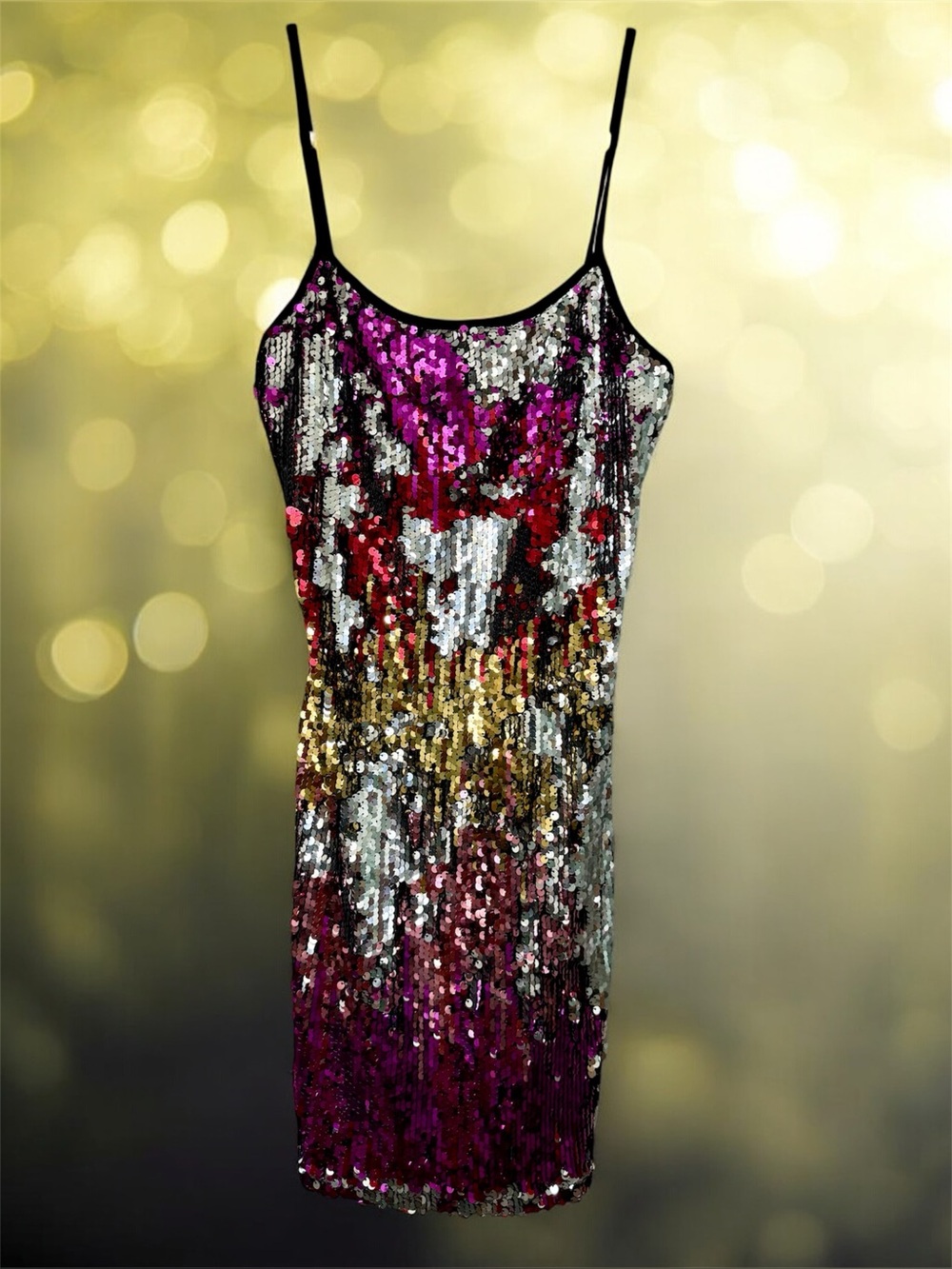 NWT Deb Ombre Shifting Sequins Bodycon Dress